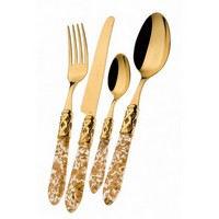 photo ALADDIN Cutlery Set - 31 Pieces - Gold Strews (24 kt Gold Plated) 1